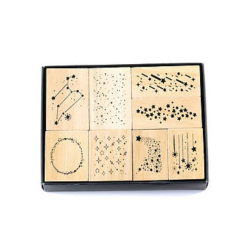 Набір дерев'яних штампів для скрапбукінгу Фони CHT235