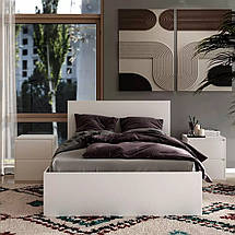 Полуторне ліжко Light 140*200 см біле ТМ ARTinHEAD, фото 2