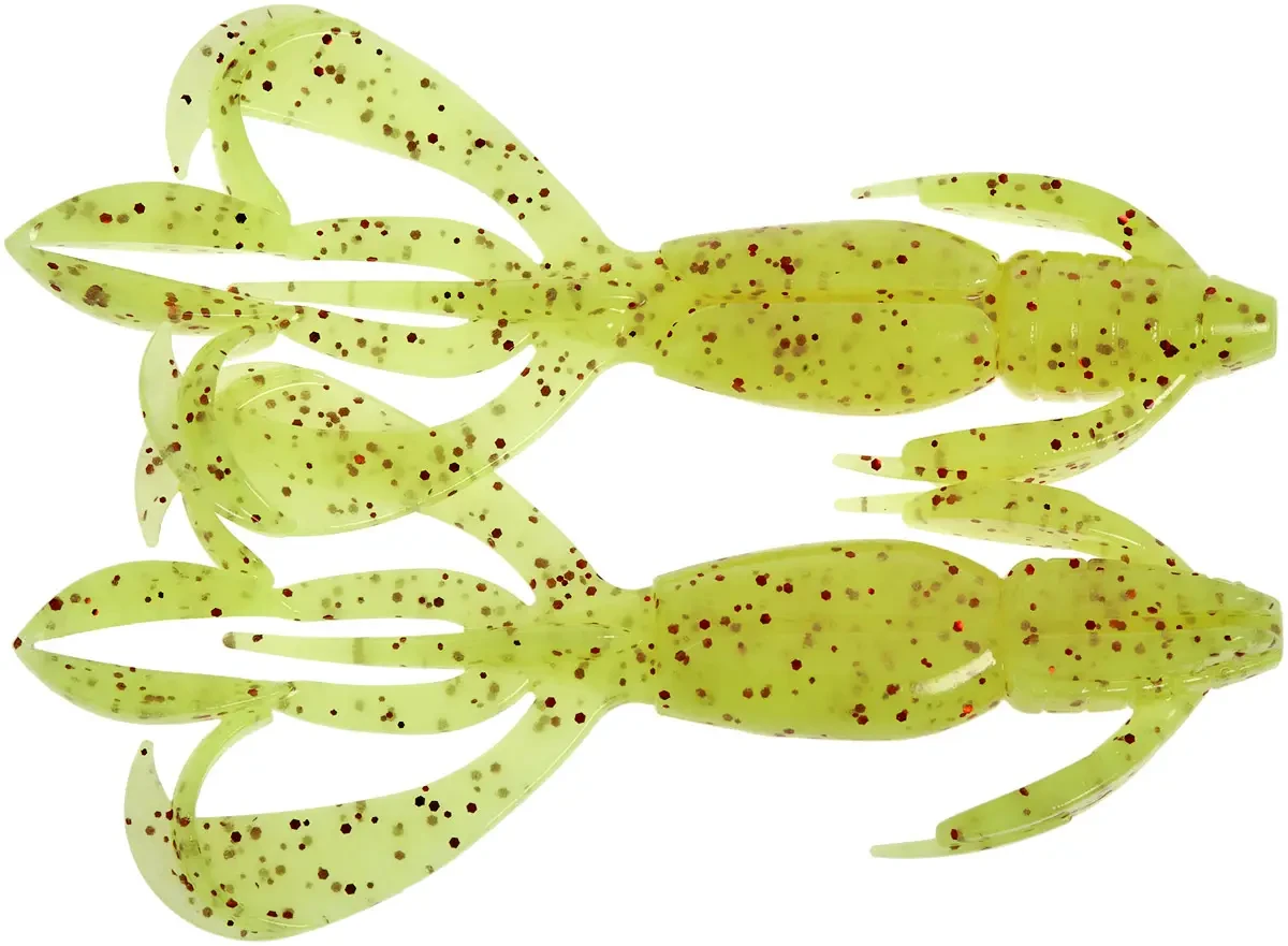 Силикон Keitech Crazy Flapper 2.4" (10 шт/уп) ц:pal#01 chartreuse red flk