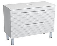 Тумба підлогова Milleau PARALLEL 100 зі стільницею для ванної кімнати, біла