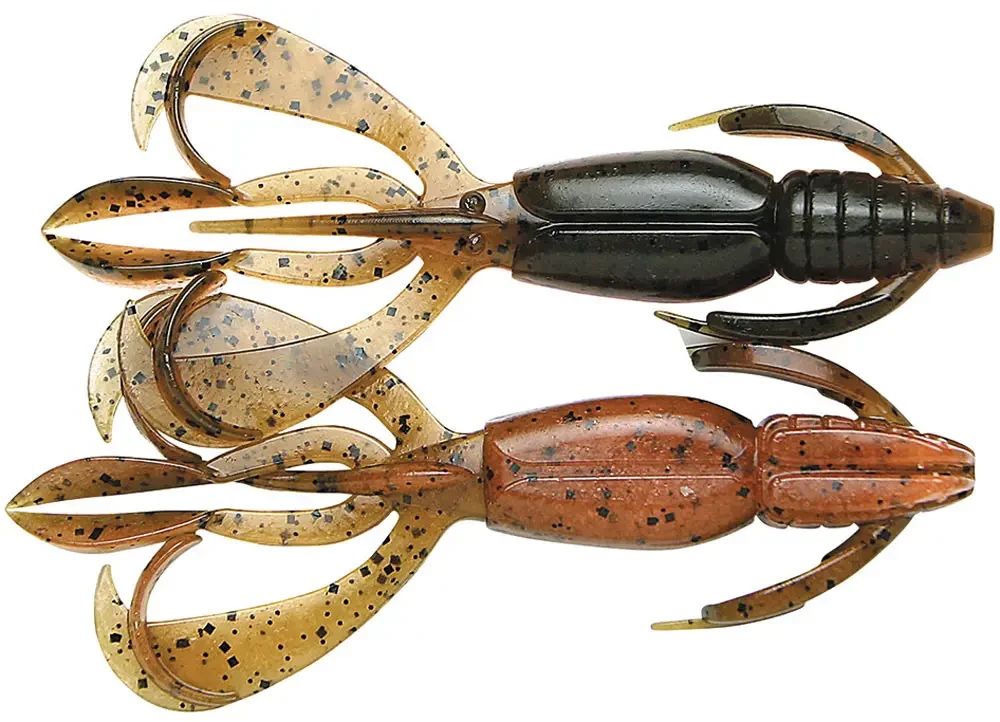 Силикон Keitech Crazy Flapper 2.4" (10 шт/уп) ц:438 green pumpkin fire