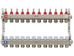 Колекторна група з витратомірами ASCO, нерж. SS304 1"х16*2.0, 12 виходів ASMG-11.11-022