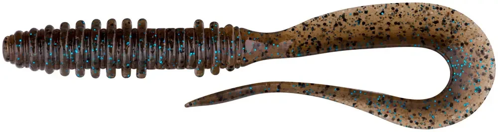 Силікон Keitech Mad Wag Mini 3.5" (10 шт./пач.) ц:207 green pumpkin pp. flk