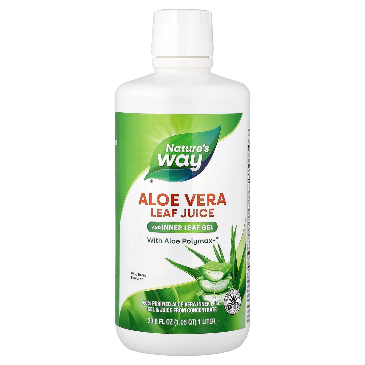 Алое Вера Nature's Way Aloe Vera гель і сік з листя 1 л, фото 1