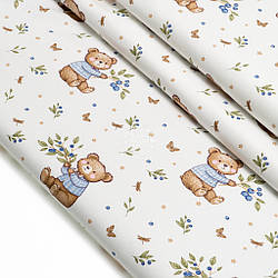 Сатин "Ведмедик з чорницею", №5798с