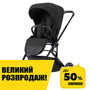 Коляска дитяча прогулянкова CARRELLO Alfa CRL-5508 BF Midnight Black Чорна Акція до 30.11