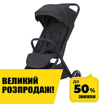 Коляска прогулянкова дитяча Carrello Corsa CRL-5518 Frost Black Чорна Акція до 30.11