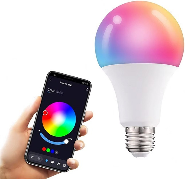 Розумна лампочка Tuya Smart LED WiFi Смарт Лампа E27 RGB 2700K-6500 K 15W, фото 1