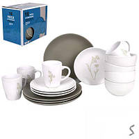 Набор столовой посуды 16пр/наб (тарелка 26+20см, супница 15см, чашка 420мл) MC5575-1 kdm