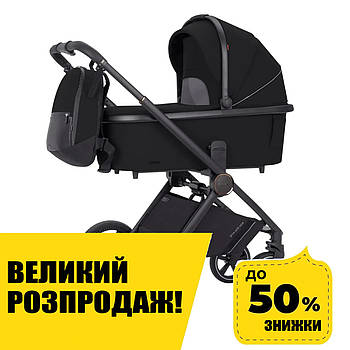 Універсальна коляска 3в1 CARRELLO Ultimo CRL-6519 Sable Black Чорна Акція до 30.11