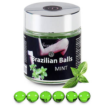 Потерта БАНКА! Набір бразильських кульок 6 MINT BRAZILIAN BALLS JAR