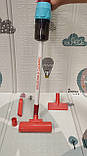 Пилосос HJ 610 підсвічування, 3 насадки, підставка, фото 2