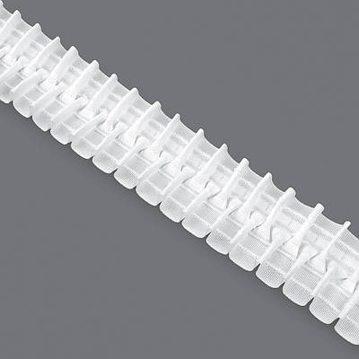 Шторна тасьма "Вафельна" складка 1:2 60мм біла 22-902тс