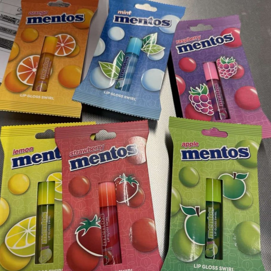 Блиск для губ Mentos в асортименті, фото 1