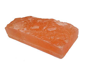 Гімалайська сіль цегла 20х10х5 см з пропилом "рваний камінь"