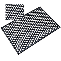 Килимок придверний гумовий 50*75*0,9 см (2 кг) "СОТА" брудозахисний, Сота