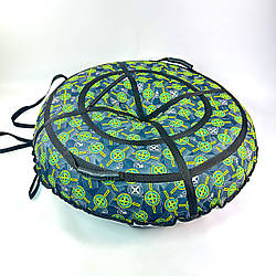 Тюбінг для снігу 120 см “Stone Island” (Оксфорд, ПВХ) — Без камери!!! надувна ватрушка, санки-пончик для катання взимку