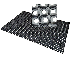 Килимок придверний гумовий 100х150х1,6 см (16кг) «ІНДІЯ» брудозахисний, Сота