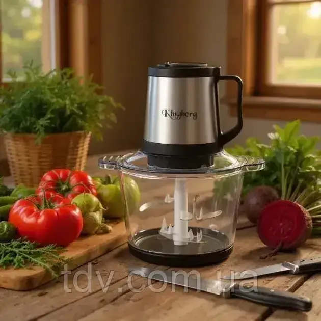 Подрібнювач електричний Kingberg KB-2007, чаша 3 л, 800 Вт, фото 1