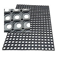 Килимок придверний гумовий 60х90х1,5 см (2,9кг) «ІНДІЯ» брудозахисний, Сота