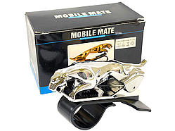 Автомобільний тримач для телефону з ягуаром JAGUAR ХРОМ із поворотом на 360 градусів