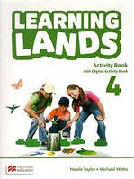 Книга для вивчення англійської мови. Learning Lands Level 4 Activity Book with Digital
