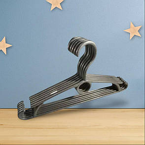 Детячі плічки вішачки пластикові  срібло для дитячого одягу уп. 5 шт польща