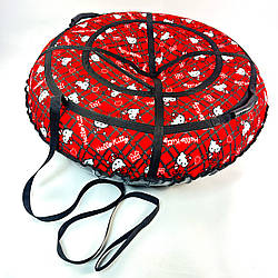 Ватрушка для снігу “Hello Kitty” 120 см Без камери!!! — надувні санки, ідеальний подарунок на зиму