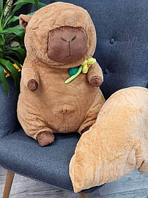 М’яка іграшка Капібара з флісовим пледом (60 см), №2