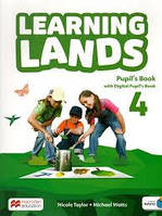 Книга для вивчення англійської мови. Learning Lands Level 4 Pupil's Book with Digital