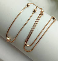 Золотий ланцюг Снейк із кульками