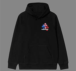 Чоловіче худі Chrome Hearts Logo унісекс кофта толстовка Хром Хартс з хрестами чорне