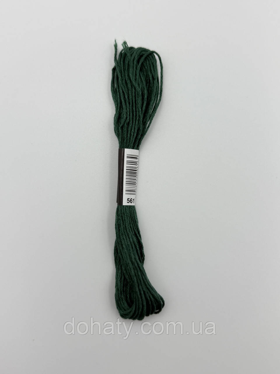 Нитки муліне 561 Середньо-зелений - свіжий зелений для вишивання, фото 1