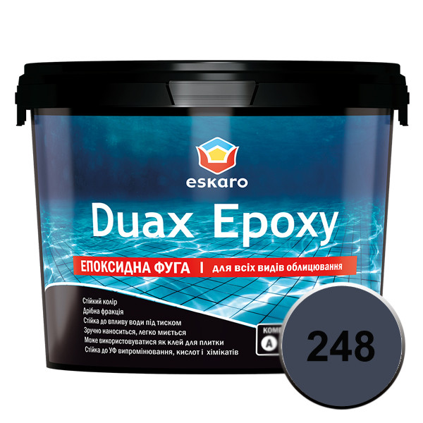 Затирка ESKARO Duax Єроху No248 (графітово-сірий), 2 кг