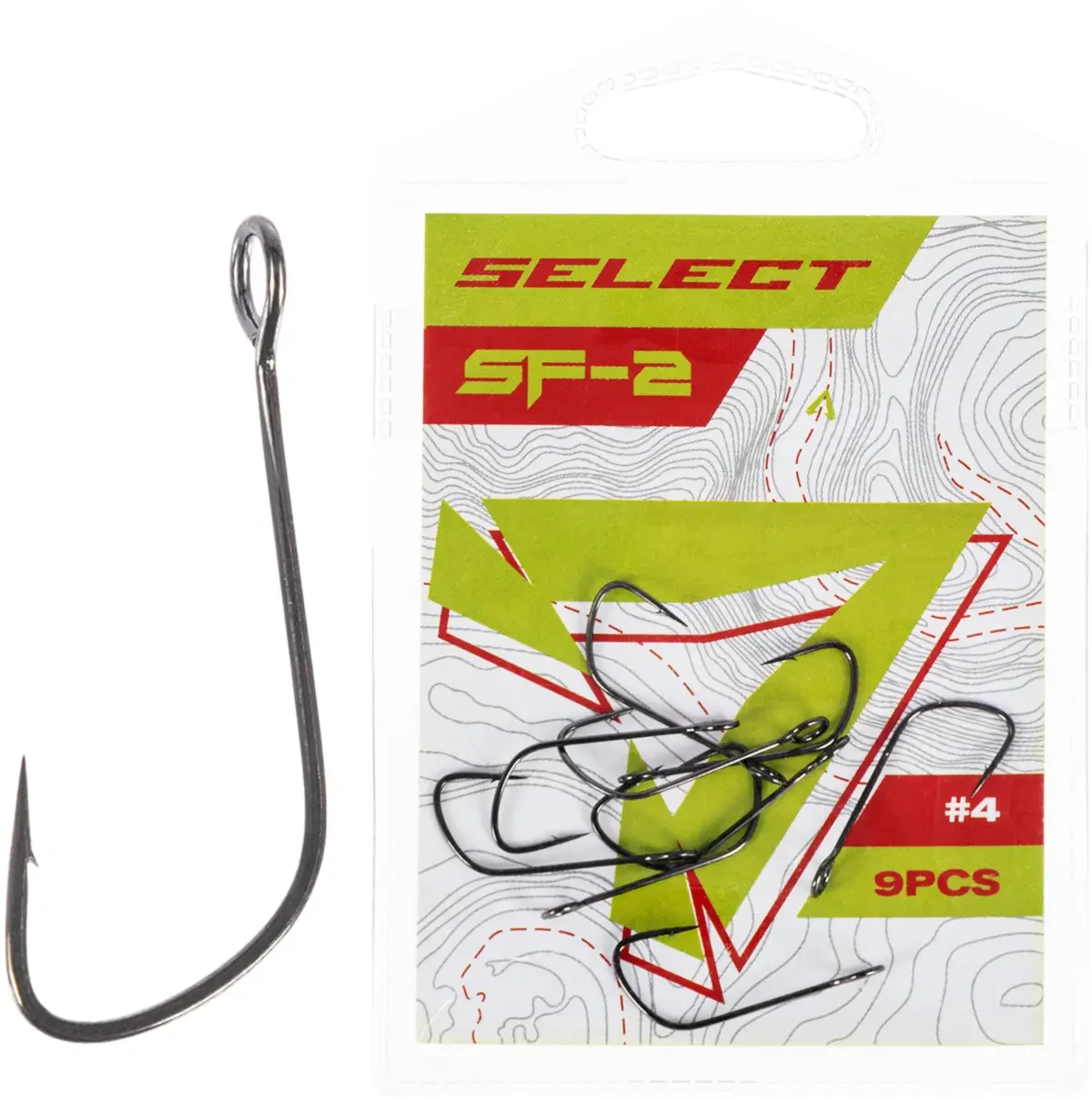Крючок Select SF-2 Sport Finesse #4 (9 шт/уп)