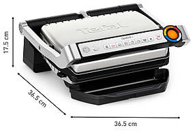 Електрогриль притискний Tefal OptiGrill+ GC718D10, фото 3
