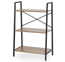 Домашній стелаж стійка для дому 97х64х31 см Горіх Легкий металевий стелаж для дому