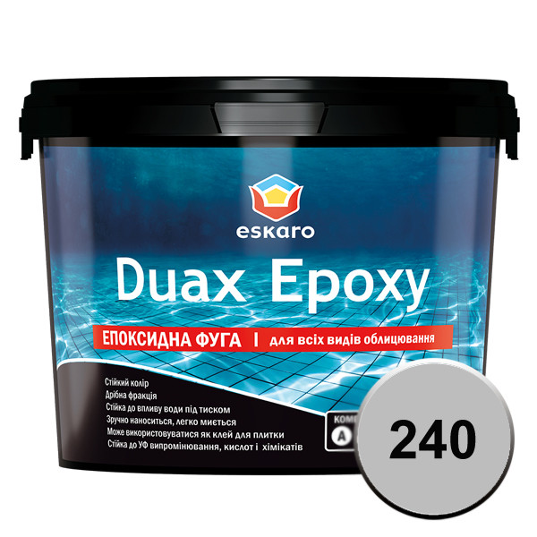 Затирка ESKARO Duax Єроху No240 (сірий), 2 кг