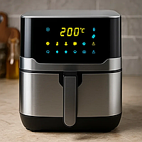 Мультипіч Sokany SK-10085 аерогриль 7.5 л сенсорний екран, фритюрниця без олії, аерофрітюрниця