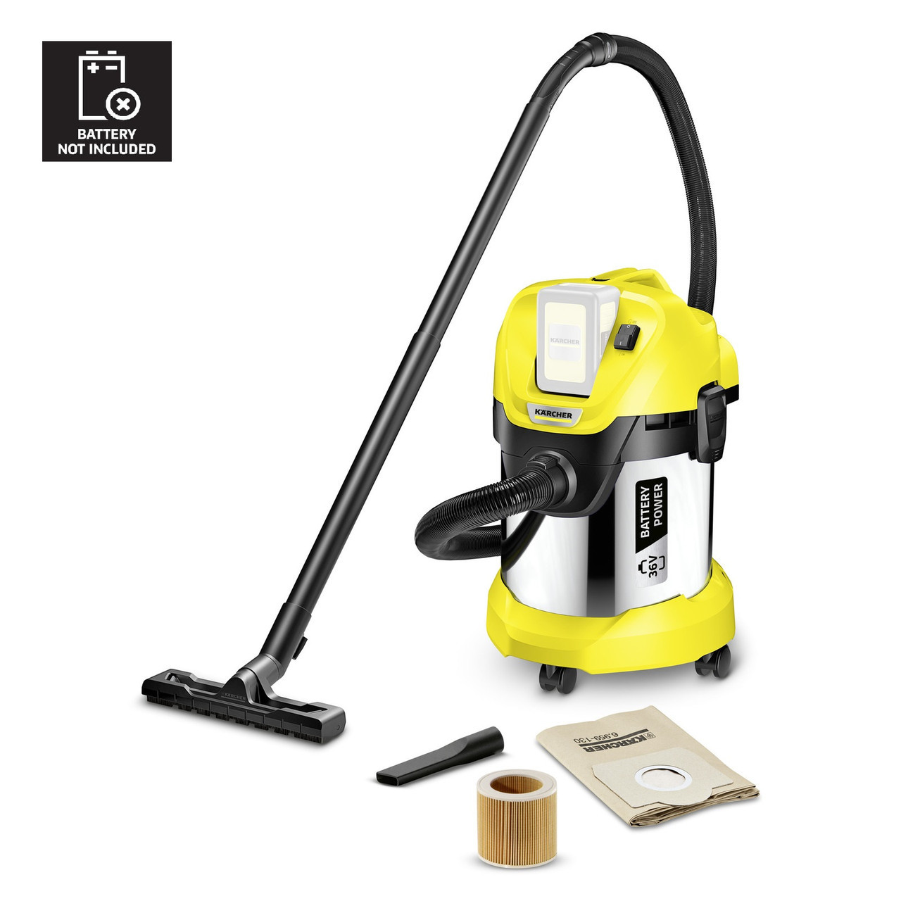 Професійний пилосос Karcher WD 3 Battery Premium (1.629-950.0) - комплектація без акумулятора