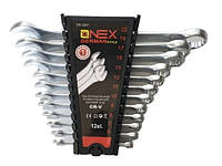 OX-3231 Набір Комбінованих Гайкових Ключів 12 шт 6-22 мм у Тримачі Хром-Ванадій Cr-V