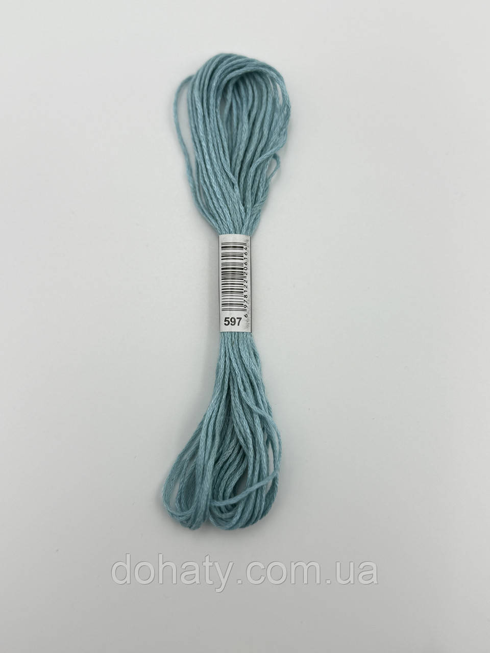 Нитки муліне 597 Світла бірюза - блакитно-зелений для вишивання, фото 1