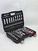 Набір інструментів 4в1 (Інструменти 108 од. + Набір інструменту слюсарний 10 од + Набір викруток професійних у кейсі 7 од. з, фото 4