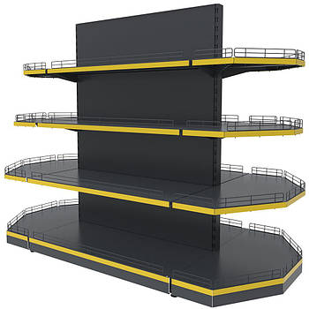 Торговий стелаж TSО-2 (1650х1200) острівний