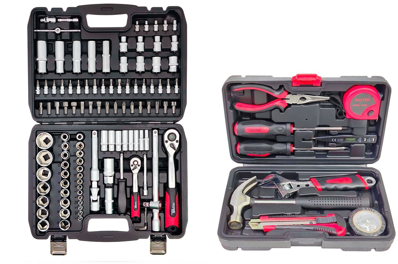 Набір професійного інструменту 2в1 (набір інструментів 108 од + набір слюсарний 10 од) Profline 68111-104