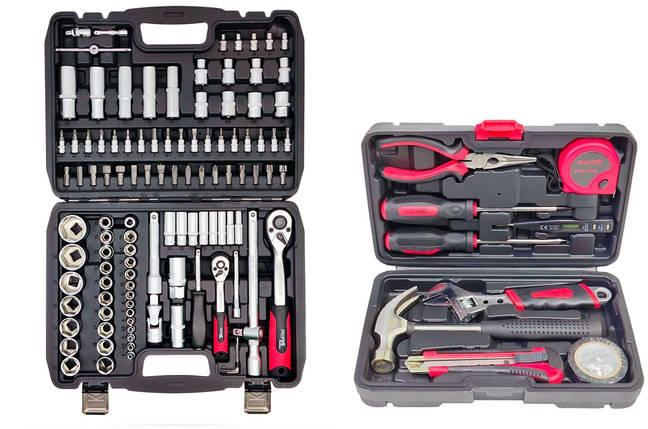 Набір професійного інструменту 2в1 (набір інструментів 108 од + набір слюсарний 10 од) Profline 68111-104, фото 1