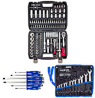 Набір інструментів 3в1 (Набір 108 од.+ ключі на полотні + набір ударних викруток) Profline 61085-101