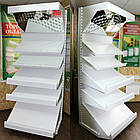 Стелаж овочевий торговий 2350х1200 мм ТИП 9, приставний стелаж металевий, стелаж в овочевий магазин, стелаж для овочів, фото 6