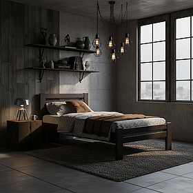 Ліжко дерев'яне Алекс 90*200 бук