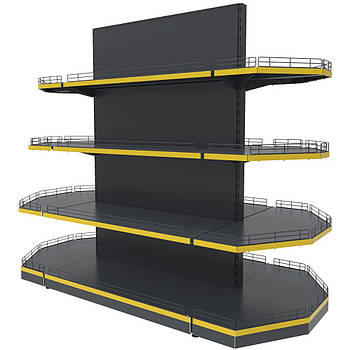 Торговий стелаж TSО-4 (1815х1200) острівний